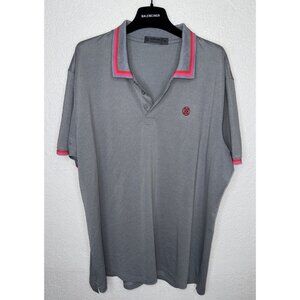 G/Fore Polo Shirt Men’s Extra Large Gray Golf Knit Performance Collar XL H